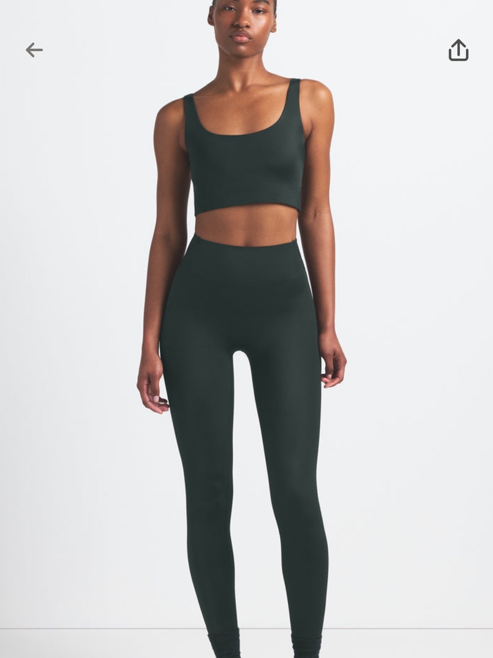 Nike SKIMS dark teal matte leggings
